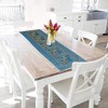 Real Online Seller Traditional Turquoise Silk Table Runner Decorative Silk