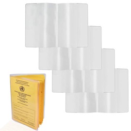 VOCIBO® Vaccination Card Protective Cover, Vaccination Certificate Cover, Vaccination Card for Adults, Vaccine Card Protection, Waterproof Card Case, Suitable for 93 x 130 mm New Vaccination