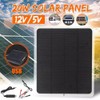 20W Monocrystalline Silicon Outdoor Camping Hiking USB Solar Panel Portable