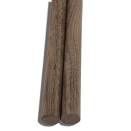 Walnut Wooden Dowel Rods - 3/4 x 12 Inch (Pack of 2) - Kiln-Dried Unfinished Natural Hardwood Dowels for Crafts and Woodworking