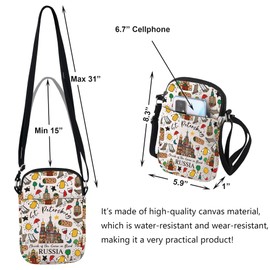 Saint Petersburg Crossbody Bag Russian Landmark Gift St Petersburg Souvenir Gift St Pete FL Birthday Gift European Travel, St. Petersburg