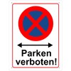 Pubblimania Absolutes Halteverbot! | Parken verboten! Sign 3 mm Aluminium