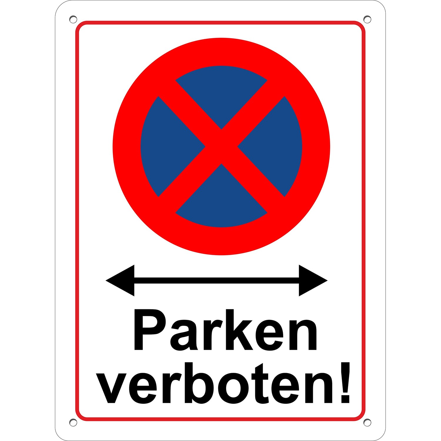 Pubblimania Absolutes Halteverbot! | Parken verboten! Sign 3 mm ...