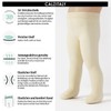 CALZITALY 2 Pairs of Baby Microfibre Tights, White, Pink, 3-24
