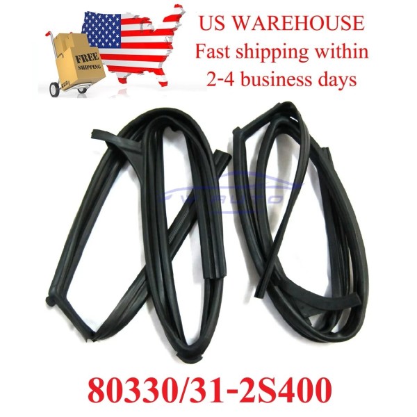 BN Front LH+RH Door Glass Run Channel Rubber FOR Nissan
