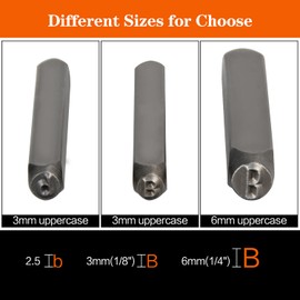 64pcs Metal Stamping Kit, 3mm Number and Letter Stamp Set, Include Artistic Font Uppercase, Lowercase Letter, Number Punch and Heart Design Stamp(64pcs 3mm)