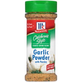 McCormick California Style Garlic Powder with Parsley Coarse Grind Blend, 6 oz (Pack of 12)