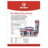 Red Devil 0425 Pre-Mixed Tile Grout Squeeze Tube, 5.5 oz.,