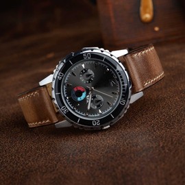 BISONSTRAP Genuine Leather Watch Band, 0.7 inches (18 mm), 0.7 inches (19 mm), 0.8 inches (20 mm), 0.9 inches (21 mm), 0.9 inches (22 mm), 0.9 inches (23 mm), 0.9 inches (24 mm), Horwin, Leather Watch