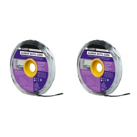 Alenor Black Butyl Seal Putty Tape 1/5'' x 33 Foot - Pack of 2- Leak Proof Putty Tape for RV Repair, Window, Boat Sealing, Glass & EDPM Rubber Roof Patching, Car, Van, Bus & Auto Repair