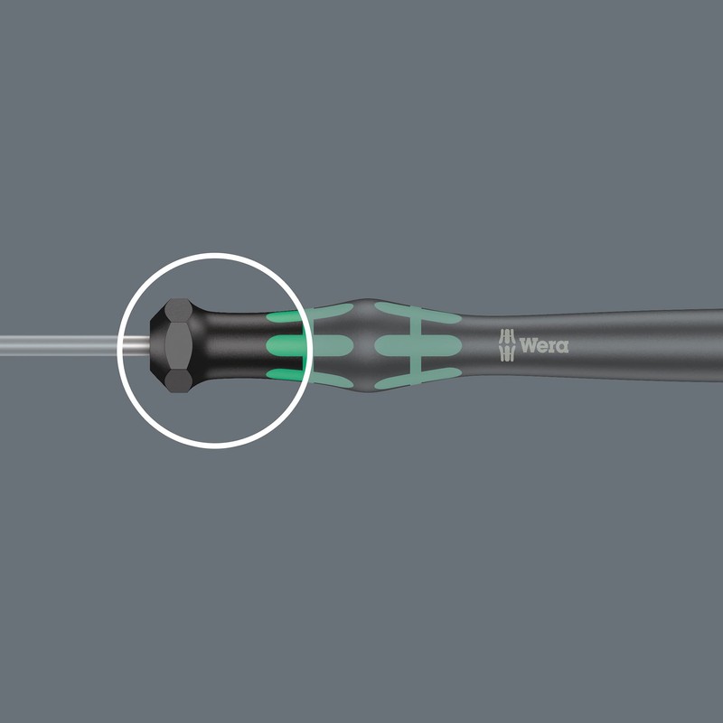Wera 2035 Kraftform Micro Slotted Screwdriver, 0.35 x 2.5 x
