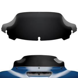 Benlari Windshield 7" Motorcycle Wave Windscreen 2014-2023 Fit for Harley Davidson Touring Street Glide Electra Glide Ultra Limited Tri Glide FLHT FLHX FLHTK FLHTC FLHTCU，Black