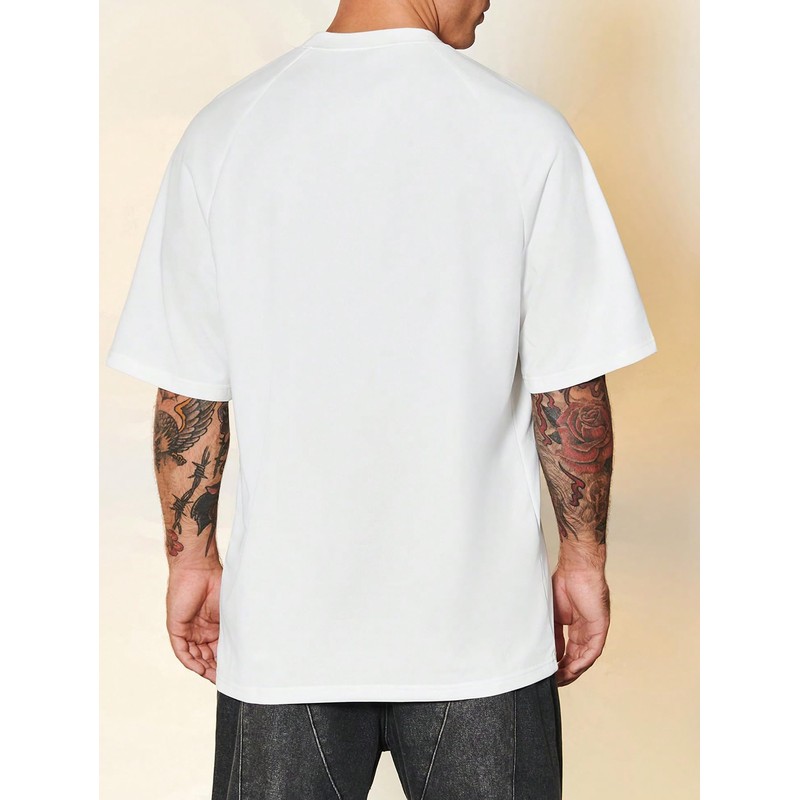Verdusa Men's Oversized Shirts Short Sleeve Loose Fit Casual Solid