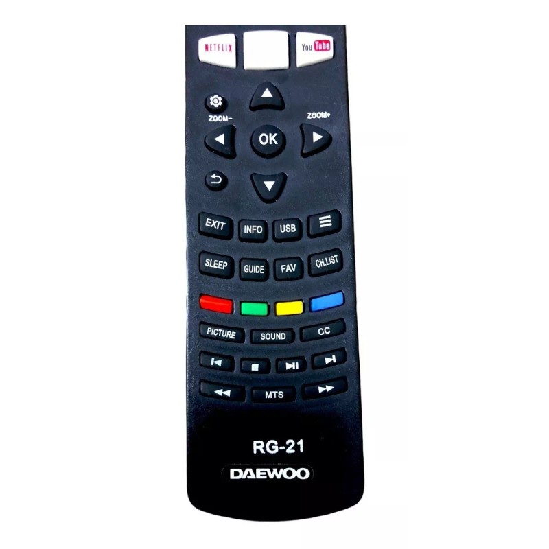 Daewoo Control Remoto Para Tv Pantalla Smart Daewoo + Pilas