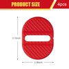 4 PCS Car Door Latch Covers, Carbon Fiber Car Door