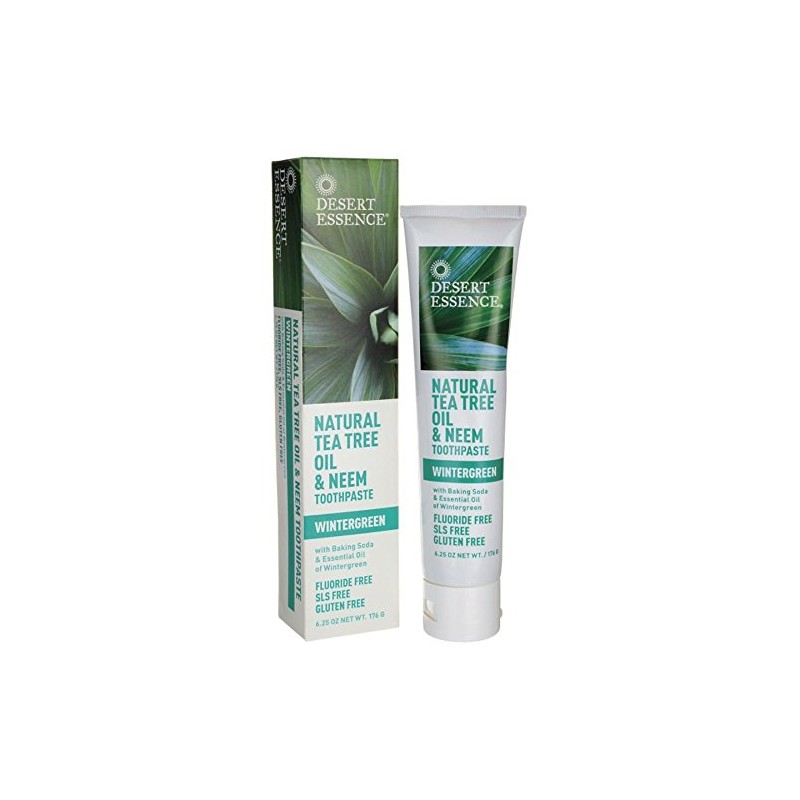 Desert Essence Toothpaste, Tea Tree, Mint, 6.25 oz.