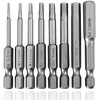 Bestgle 8 Pcs Magnetic Screwdriver Drill Bit Set H1.5-H8 Inner