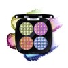 CHARMACY 4 Colors Chameleon Eyeshadow & Highlighter Palette, Shift-Infused Multichrome