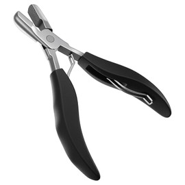 Multi Function Hair Extension Pliers, Fusion Crusher Tool for Keratin Hair, Pre-Bonded Extensions Flat Tip Hairs Loop Styling Tool(3 Holes Shape)