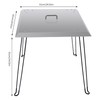 Fire Pit Heat Deflector, 24x24x24 Inch Stainless Steel Fire Pit