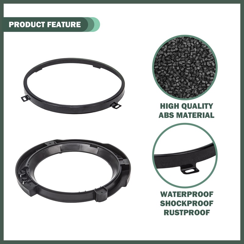 Phamyor 7 Inch Round Headlight Mounting Retaining Bracket Ring with