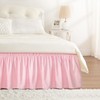 RIMELA Pink Bed Skirt Queen Size 15 Inch Drop Elastic