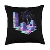 Kubb Vaporwave Throw Pillow