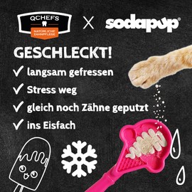 Qchefs Lick Stick & Dental Care for Cats as Lick Mat to Go and Treat for Training - Against Stress and for Soothing as Dental Care without Brush - Also for Kittens (Lick Stick)