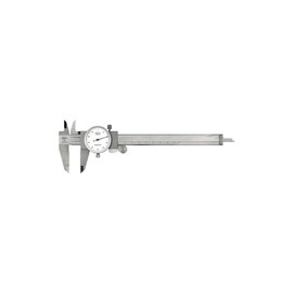 Mahr 4107005 Marcal 16 U Dial Vernier Caliper Without Friction Wheel, White Dial, 0-150 mm Range, 0.01 mm Scale, 1 mm Range Per Speed