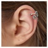 1 PCS 925 Sterling Silver Frog Earrings Cuff Ear No