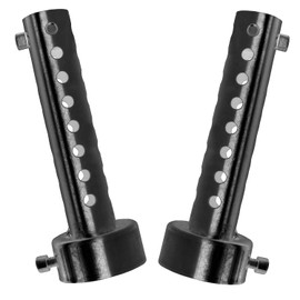 Amavoler 2 Pcs Motorcycle Exhaust Silencer Motorbike Muffler Insert Baffle Silencer Universal (black-42mm,2Pcs)