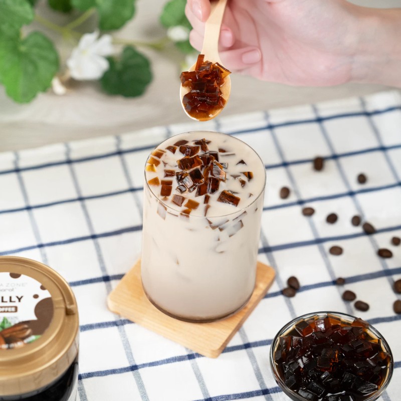 Tea Zone Coffee Jelly (B2025,1 lb) for Boba/Milk Tea or