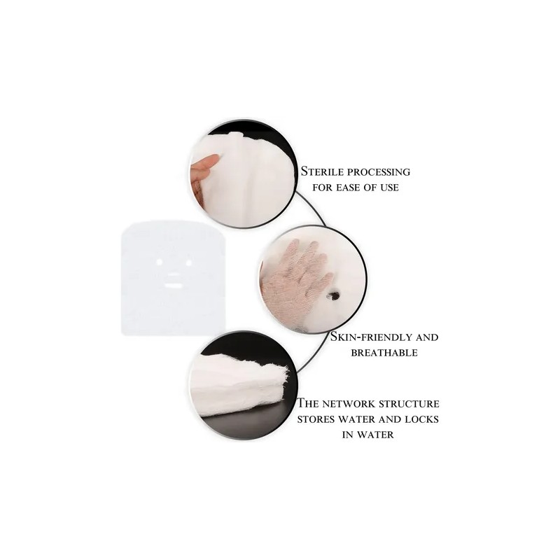 200 Gasas Faciales Belleza Mascarilla Tela Cuidado Piel