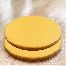 LIWENS Round Seat Cushion 30/35/40cm Chair Pads for Kitchen Dining Chairs, Indoor Outdoor Seat Pad Soft Comfort Chair Cushion，for Car, Office,Home(Color:A8,Size:35cm/13.7in(2pcs))