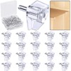 5 Millimeters Shelf Support Pegï¼Support Cabinet Shelf Pinsï¼Clear Plastic Replacement Peg Cabinet Shelf Supports Pins for Kitchen Furniture Book Shelves Shelf Holder Locking Pins(20 Pieces)