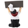 Restaurant Resin Cute Chef Figurine Miniature Statue Ornaments Welcome Board
