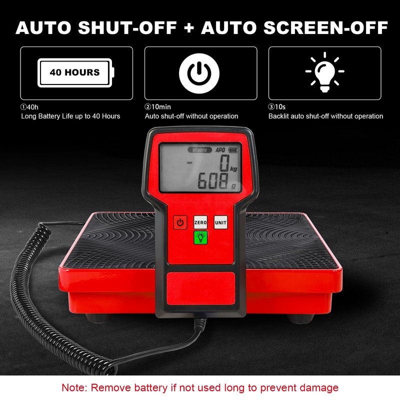 Refrigerant Scale 110 LBS HVAC Freon Scale High Precision Electronic