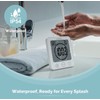 Clock Shower Clock Waterproof Bathroom Digital Wall Clock W/ Temperature