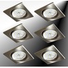 Trango® 6 LED Dimmable Square Recessed Downlight including 6X6 W