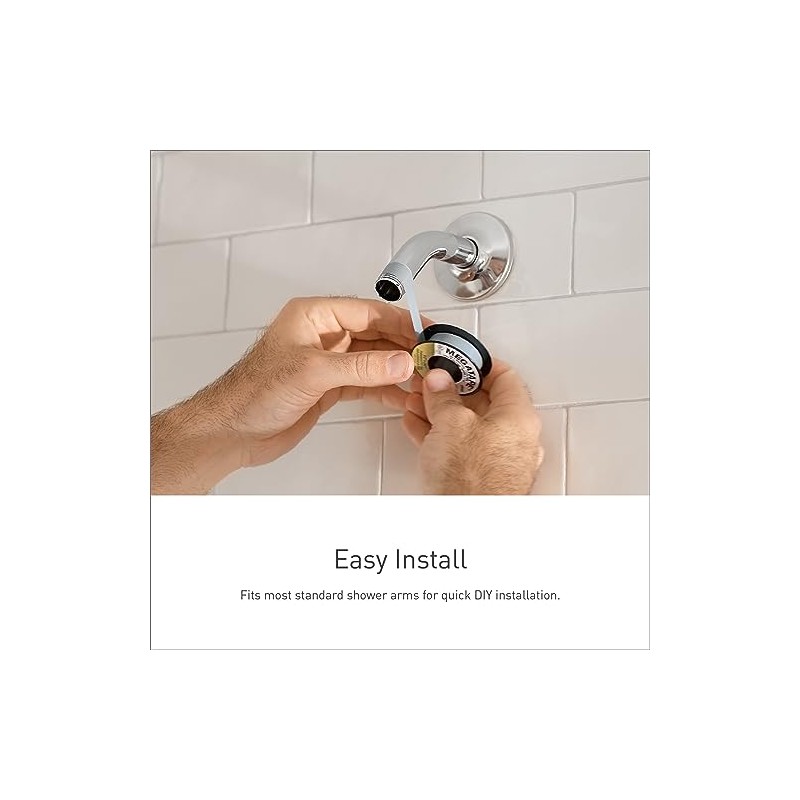 Moen Chrome Six-Function 4-1/2" Diameter Spray Head Eco-Performance Showerhead, 6512EP15