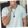 Healeved 2pcs Delicate Crystal Pendant Necklace for Men Women Safe