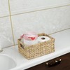 Wicker Baskets, Rattan Woven Baskets, Water Hyacinth Baskets for Organizing,