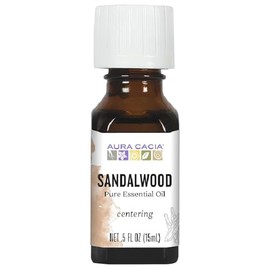 Aura Cacia Essential Oil, Focusing Sandalwood, 0.5 fluid ounce