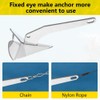 Garvee 11 LBS Boat Anchor, 316 Stainless Steel Delta-Style Anchor,