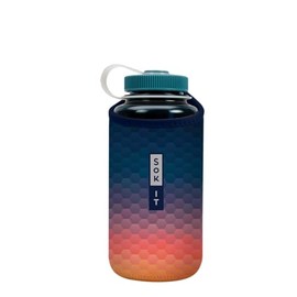 Sok It Botl Sok Water Bottle Sleeve Insulated Neoprene Cover (Hexagon Sunset, Fits 32oz Nalgene)