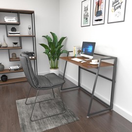 EUREKA ERGONOMIC 41 inch Folding Computer Desk, Home Office Study Writing Desk, Saving Space PC Laptop Notebook Collapsible Table,No Assembly Required,Cherry