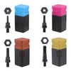 zision tool 4Pcs Rivet Nut Tool Replacement Mandrel （3/8-16、5/16-18、1/4-20、10-24）