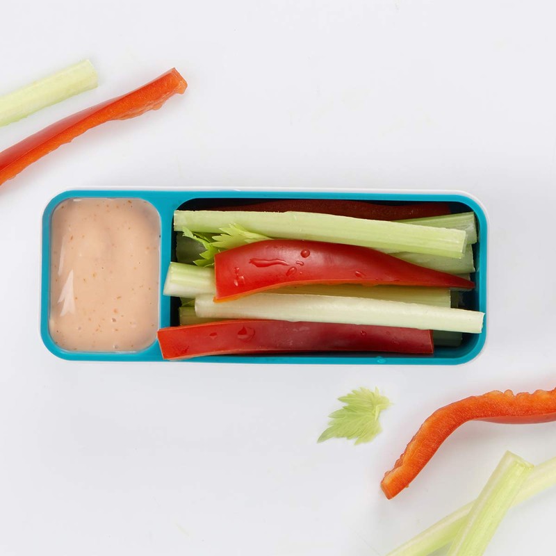 Trudeau 34408326 Snack-N-Dip Storage Container-Blue