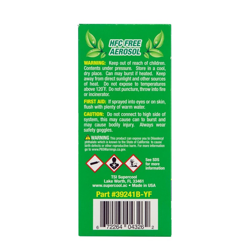 TSI Supercool 39241B-YF HFO-1234yf Total Leak Stop Plus U/V Dye.
