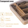 wobivcs Kitchen Drawer Organizer, 13 Inch Silverware Utensil Tray Holder,with